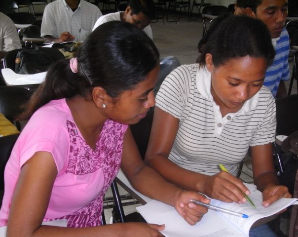 Teacher and student