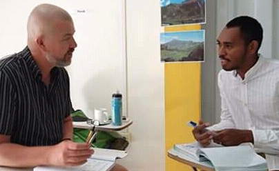 Teacher and student